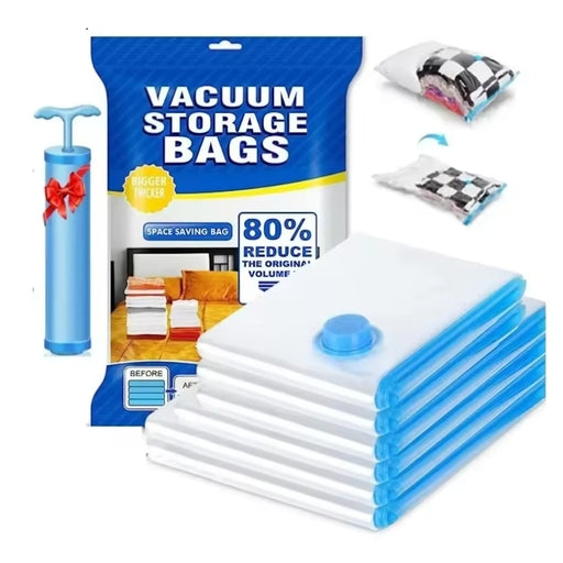 Vacuum Storage Bags 5 Bags - 50*70Cm - 2 Bags , 60*80Cm - 2 Bags , 80*100CM - 1 Bag