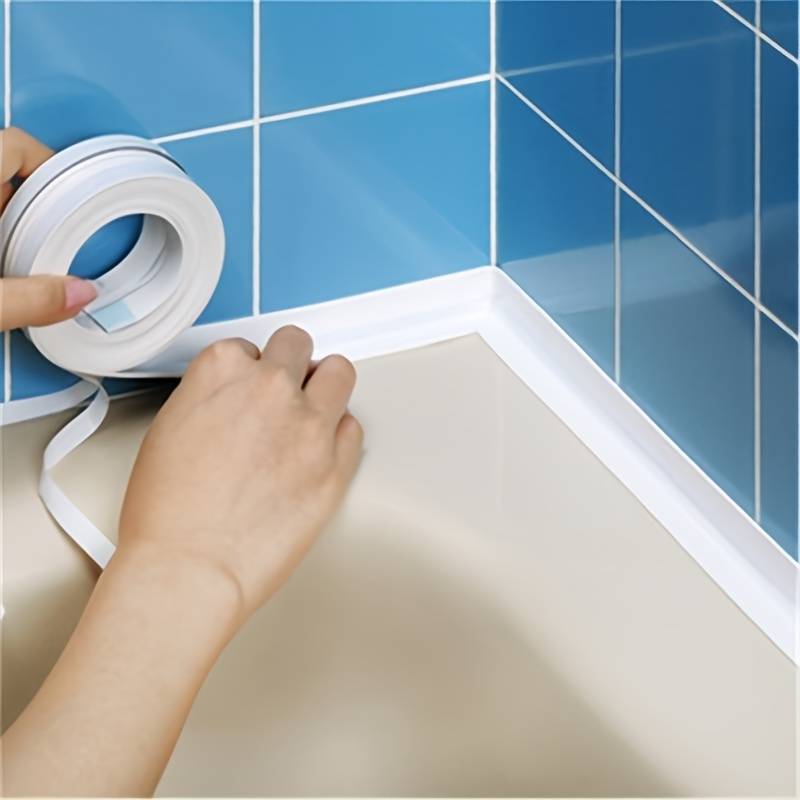 Self-Adhesive PVC Caulk Tape – Waterproof & Mold-Resistant Sealing Strip for Kitchen, Bathroom, Bath