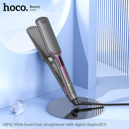 Hoco HP42 Wide Board Hair Straightener with Digital Display 50W