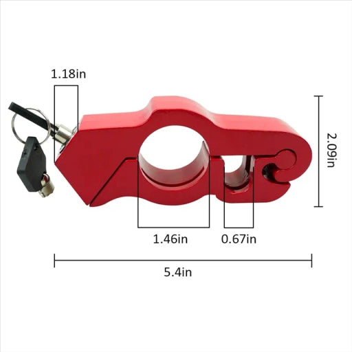 Motorcycle Handlebar Lock Anti-Theft Brake Grip Lock