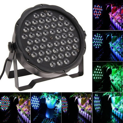 54 LEDs RGB Par Can Stage Light with LED Display and DMX | Power Can