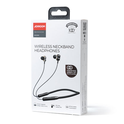 Joyroom JR-DY01 Magnetic Neckband Sports Bluetooth Earphone with Dual Dynamic Speakers HiFi Sound Quality
