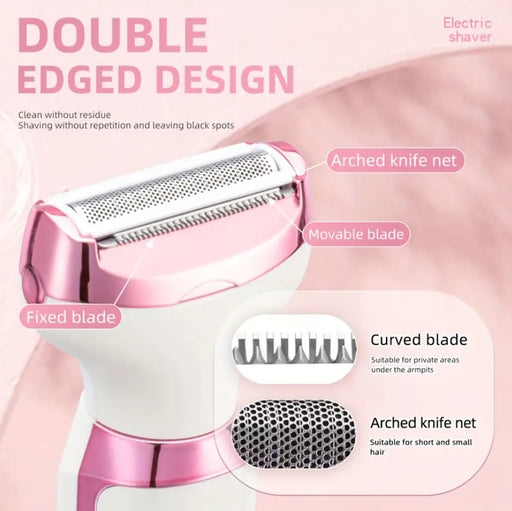 4In1 Women's Electric Hair Remover Multifunctional Women's Electric Shaver Trimmer Set