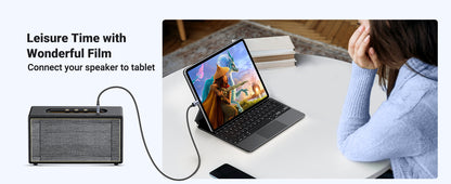 UGREEN USB C to 3.5mm Audio Cable, DAC Chip, 16-Bit / 48KHz Audio Sampling Rate, Anti-Oxidation, Nylon Braided Cable, Wide Compatibility -| 20192