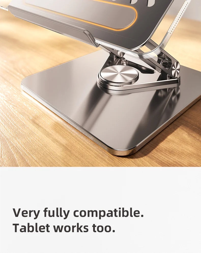 RTAKO RS-CP84S Laptop Stand 3-Level Adjustable Laptop Stand With 360 3D Roating Base