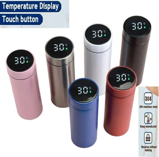 Temperaure LED Display Touch Screen Smart Happy Life Vacuum Flask 500Ml