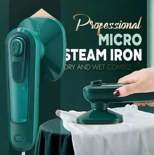 Portable Mini Iron for Home and Travel with High-Efficiency Ceramic Soleplate and Quick Wrinkle