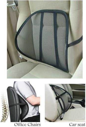 Cushion Mesh Back Lumbar Support New Car Office Chair Truck Seat Black