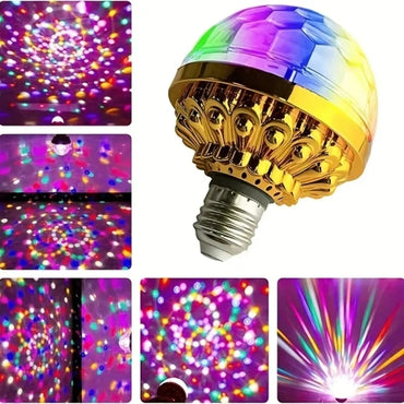 Colorful Disco Rotating Magic Ball with Sockets RGB LED Stage Light Party