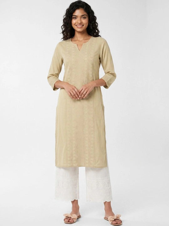 Women Ethnic Motifs Embroidered Thread Work Kurta