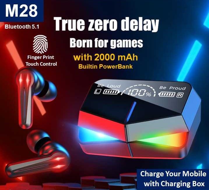 M10 / M19 / M16 / M20 Pro / M28 / M30 /M25 / X15 TWS True Wireless Bluetooth Headset 5.1 Waterproof