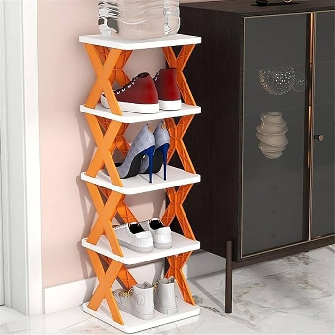 5-Layer Shoe Shelf Organizer: Compact Multi-Layer Shoe Stand & Chappal Cabinet for Home