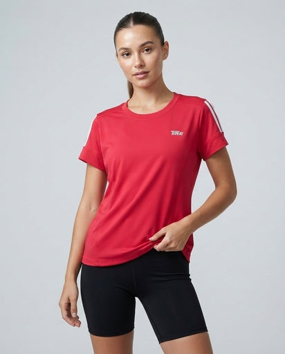 TRE Women’s Performance Short-Sleeve Athletic T-Shirt