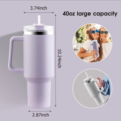 Stanley Stainless Steel Vacuum Tumbler with Straw - 1.18L | Leak-Proof | Perfect for Sports