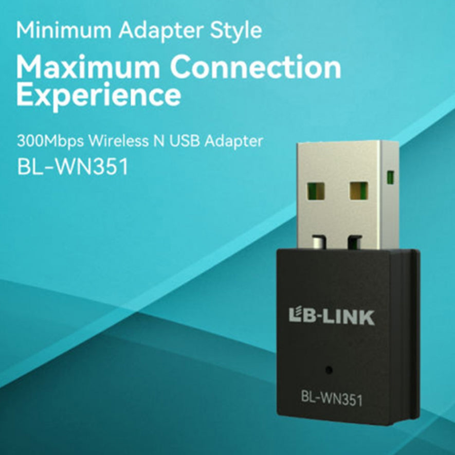 LB-LINK 300 Mbps Wireless & USB Adapter BL-WN351 High Speed Wireless Receiver
