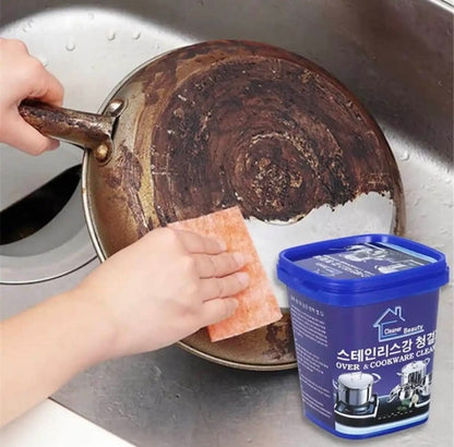 Kitchen Stainless Steel Cleaner,decontamination Paste for Cleaning the Bottom of the Pot