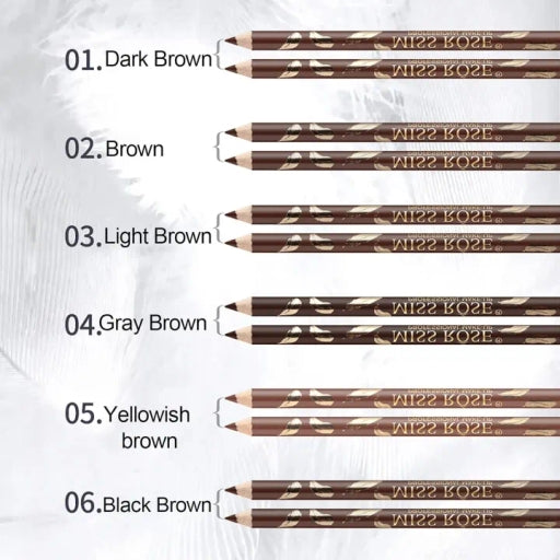 Eyebrow Pencil Waterproofs, Long-Lasting [Dark Brown]