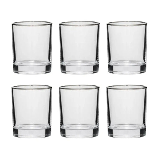 Red Cherry -Twisted Shape Whiskey Glass Glass 255 Ml (6 Glasses Set/ 12 Glasses Set)