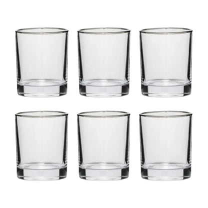 Red Cherry -Twisted Shape Whiskey Glass Glass 255 Ml (6 Glasses Set/ 12 Glasses Set)