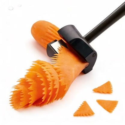 Carrot Curler and Peeler, Vegetable Flower Roller,Vegetable Spiral Cutter,Fruit Carving Tools