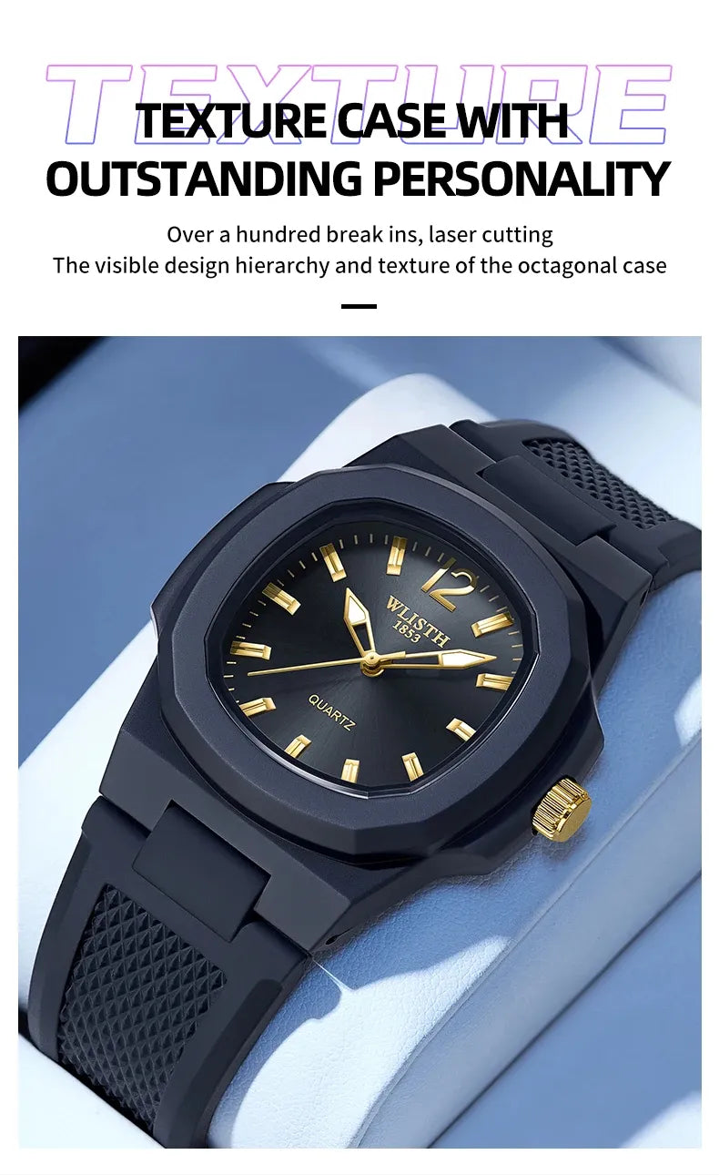PATEK PHILIPPEe Fashion Square Outdoor Sports Student Waterproof Trend CrossBorder Trade Men's Watch