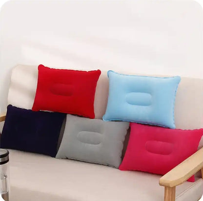 Multi-Color Simple and Comfortable Pillows Camping Portable Inflatable Square Small Pillow