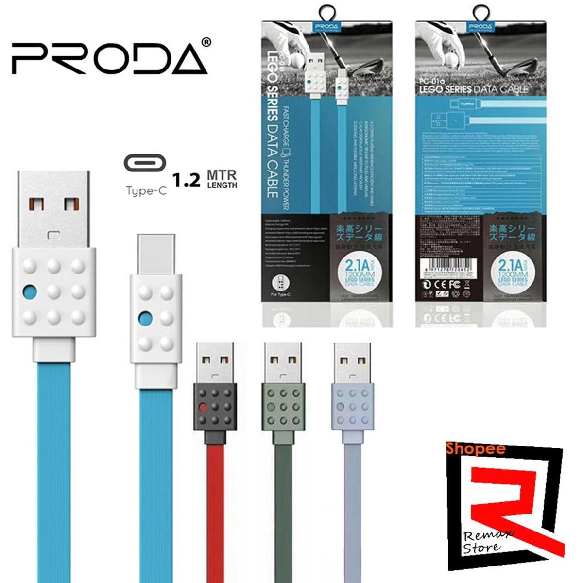 PRODA Type-C USB Charging Data Cable 1M For Samsung Galaxy Huawei Xiaomi