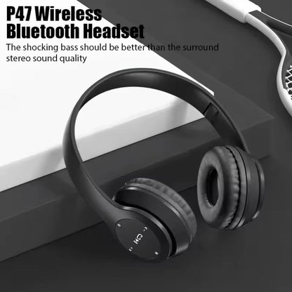 2026 P47 Bluetooth 4.2 Headphone Wireless Headband Sports Earphone Hands Free Music Gaming Headset