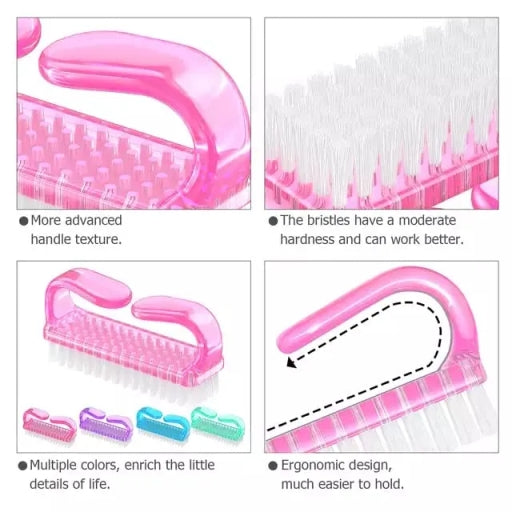 Nail Scrub Brush - Nail Cleaner Nail Brushes for Hands Feet Easy to Use