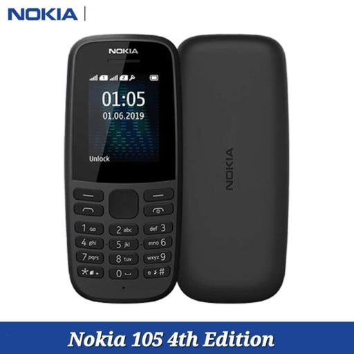 Nokia 105 Dual Sim 4Th Edition with Warranty Feature Push Button Phone 1.77 Display