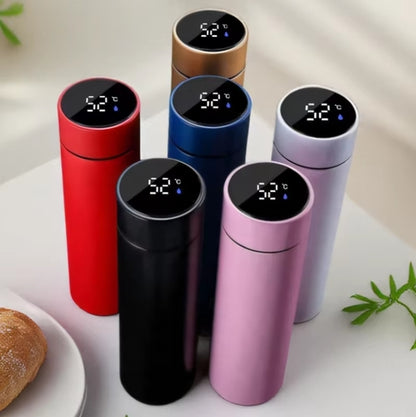 Temperaure LED Display Touch Screen Smart Happy Life Vacuum Flask 500Ml