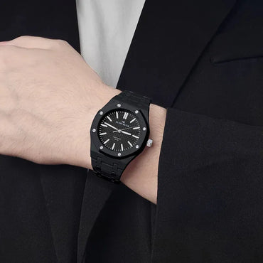 ARABIC AURA Lightweight Polycarbonate Waterproof Wristwatch for Men & Women Minimalist Luminous Hand