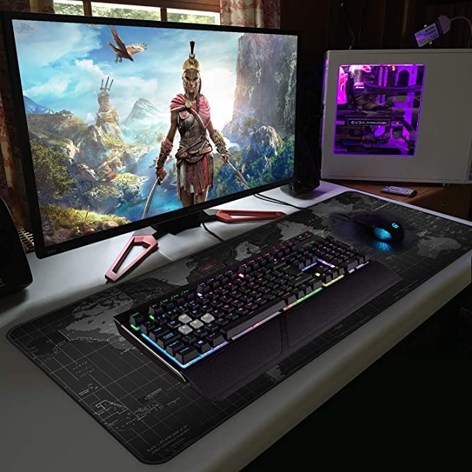 Old World Map / Razer Goliathus Professional Large Gaming Mouse Pad / RGB Gaming Mouse Pad