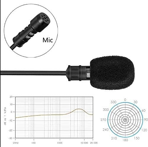 YANMAI R955S Lavalier Condenser Microphone for Camera Mic for Audio Recording