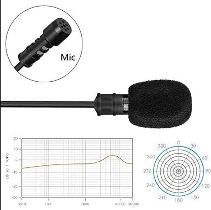 YANMAI R955S Lavalier Condenser Microphone for Camera Mic for Audio Recording