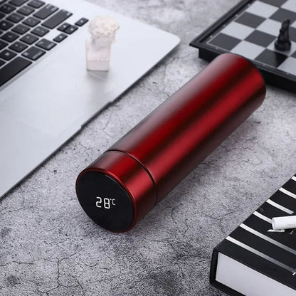Temperaure LED Display Touch Screen Smart Happy Life Vacuum Flask 500Ml