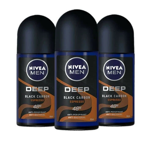 NIVEA Deep Black Carbon Deodorant - 50Ml