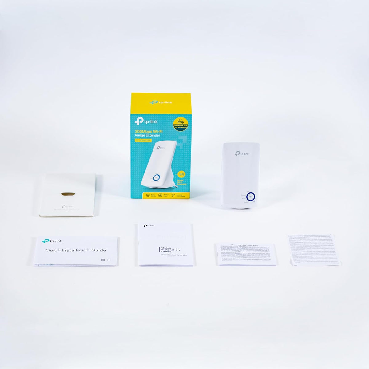 TP-Link TL-WA850RE Single_Band 300Mbps RJ45 Wireless Range Extender, Broadband/Wi-Fi Extender, Wi-Fi Booster/Hotspot with 1 Ethernet Port, Plug and Play, Built-in Access Point Mode, White