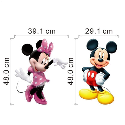Mickey & Minnie Mickey Mouse Home Decoration star baby children cartoon bedroom room decor wall stickers removable kids nursery decal sticker Wall Decoration Stickers wall deco Mickey Balloon
