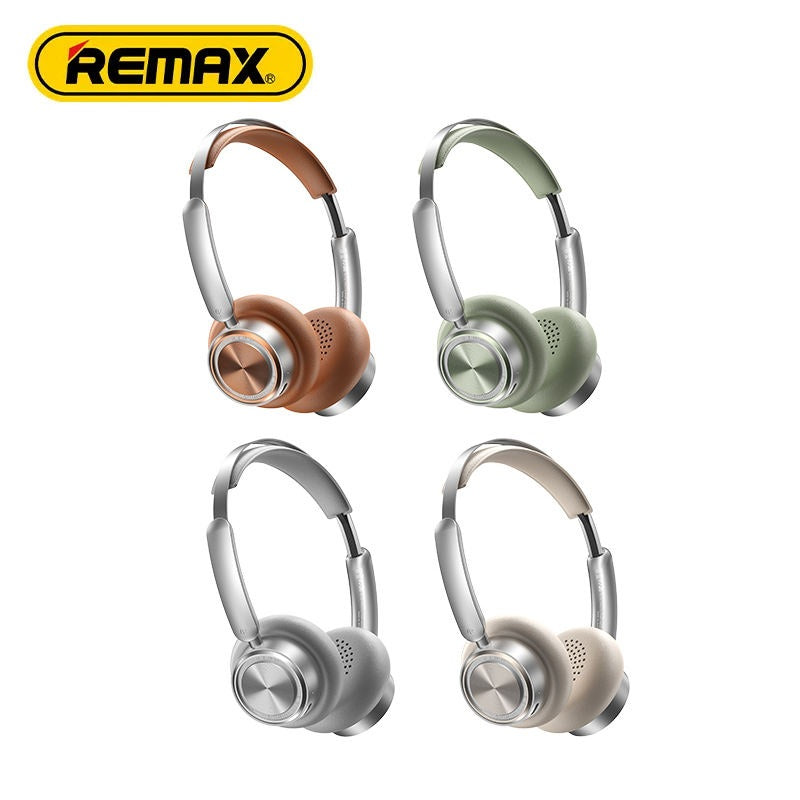 REMAX RB-830HB Retro Wireless Headphones Vintage Style BT 5.4 60-Hour Built-in Mic Comfort Fit Headphone for Music & Calls