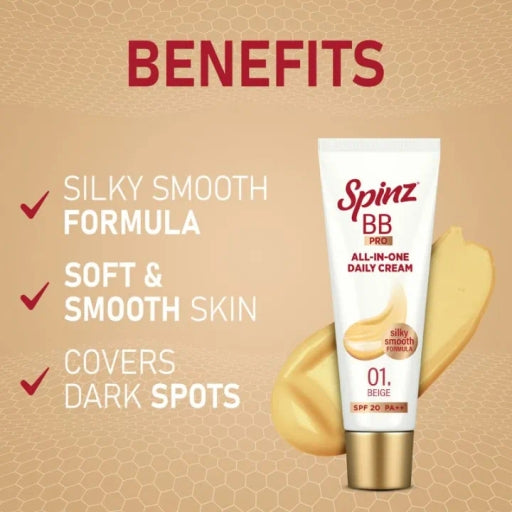 Spinz BB Cream & BB Pro Cream 15G