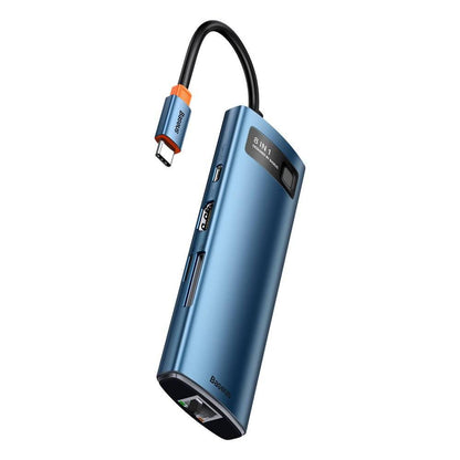 Baseus Metal Gleam Series 8-in-1 Multifunctional Type-C Docking Station