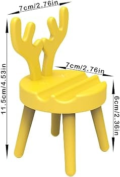 Mini Chair Cell Phone Stand for Desk, Cute Miniature Chair Smartphone Stand/holder