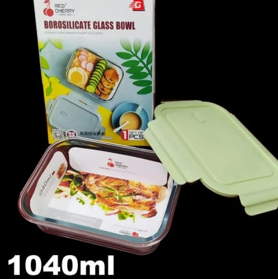 Borosilicate Glass Food Storage Bowl Airtight & Leak-Proof SNAP Locking LIDS & Built-in AIR Vent