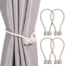 Furnishings Matte Finish PVC Curtain Knobs Holders
