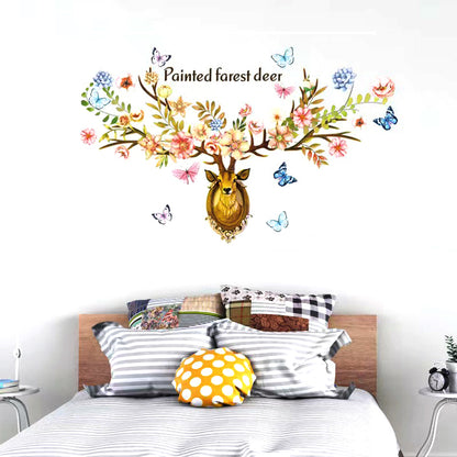 2 in1 Combo 2D Wall Sticker Wall Sticker Home Decoration animals tree bridge baby children bedroom room decor wall stickers removable kids nursery decal Mirror Dear Wall Decoration Stickers DINOSAURS