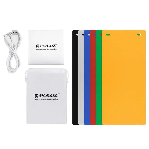 Online products Gem Photography Lighting & Studio Equipment Camera DSLR Photography Photo Light Box 20cm Mini Studio Box Kit Photography Shooting light Box with 6 color backgrounds