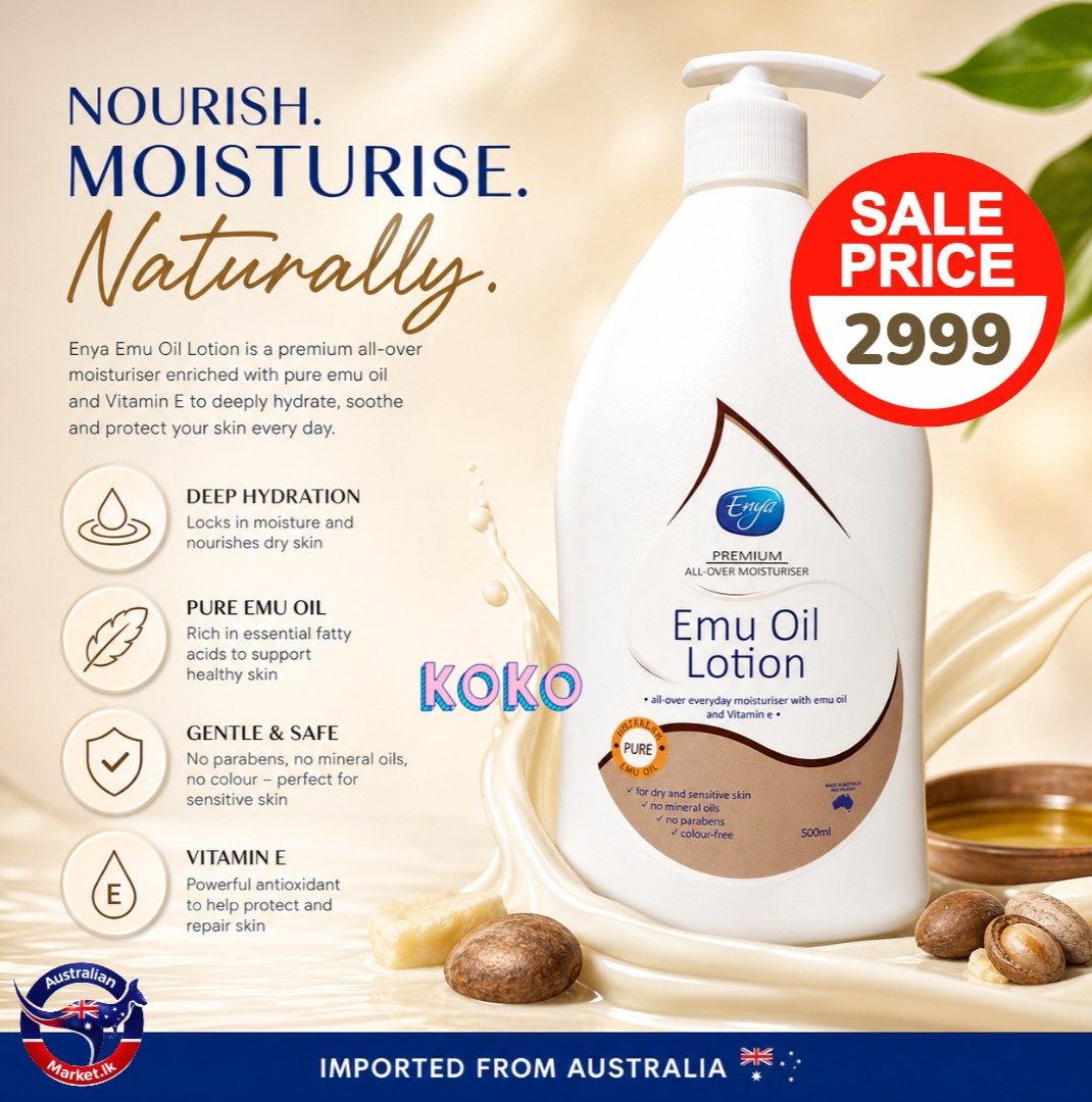 🌿 Elya Emu Oil Lotion – 500Ml 🧴🦘🇭🇲