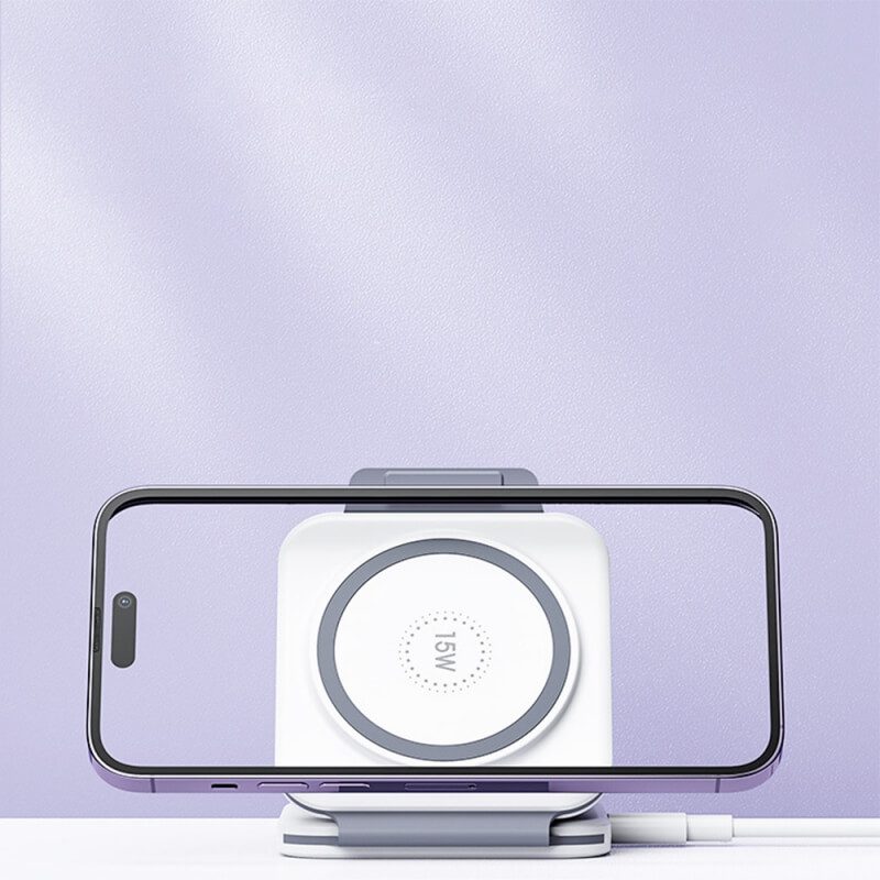 Remax RP-W72 22.5w 3in1 Magnetic Wireless Charger For Mobile Smart Watch & Wireless Earbuds