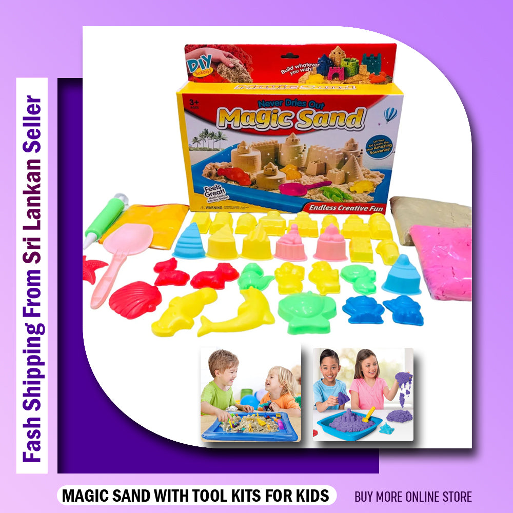 Magic Sand Clay Kids Clay toy Funny kids sand Never dries out magic sand nursery toy Clay Molding Colored Soft Slime Space Sand Dynamic Sand Play Toys Model Tools Supplies Play Sand Toys Set